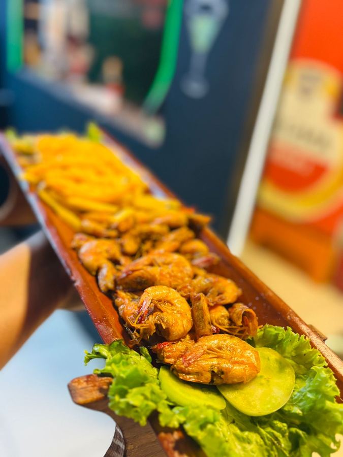 Camarão e Fritas